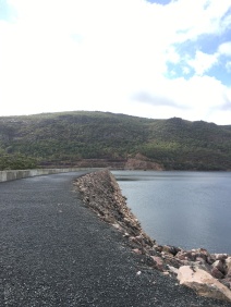 Walk along the dam wall.